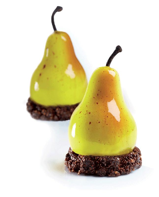 Poire - Moule en silicone Tutti Frutti Pavoni Italia - 20 empreintes_0