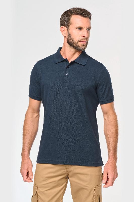 Polo écoresponsable homme - WK207 - coton biologique et polyester recyclé - tailles 3XL à 6XL_0