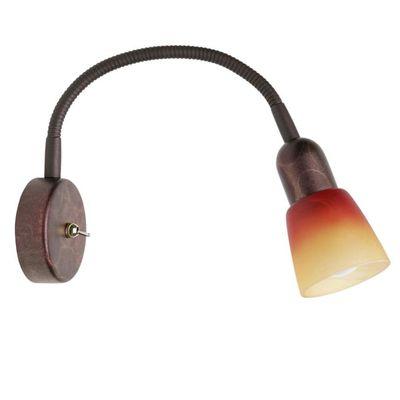 SPOT PATÈRE FLEXIBLE AVEC INTERRUPTEUR SOFIA 1X40W E14 CUIVRE ROUGE ORANGE - BRILLIANT - 55390_19_0