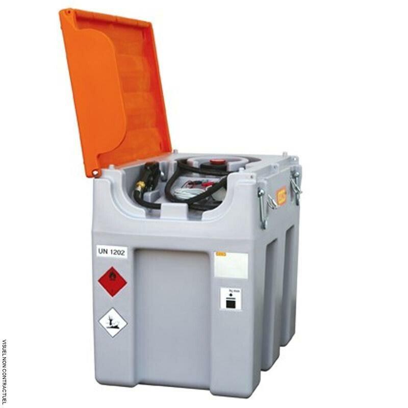 Station Easy Mobil 600L ADR - Cuve en polyéthylène simple paroi - Pompe à palettes auto-amorçante Cematic 3000 12V ou 24V - Référence CEM10087F_0