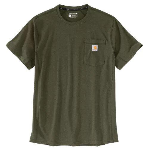 T-shirt Force Flex Manches courtes Vert kaki Homme - Tailles : XL_0