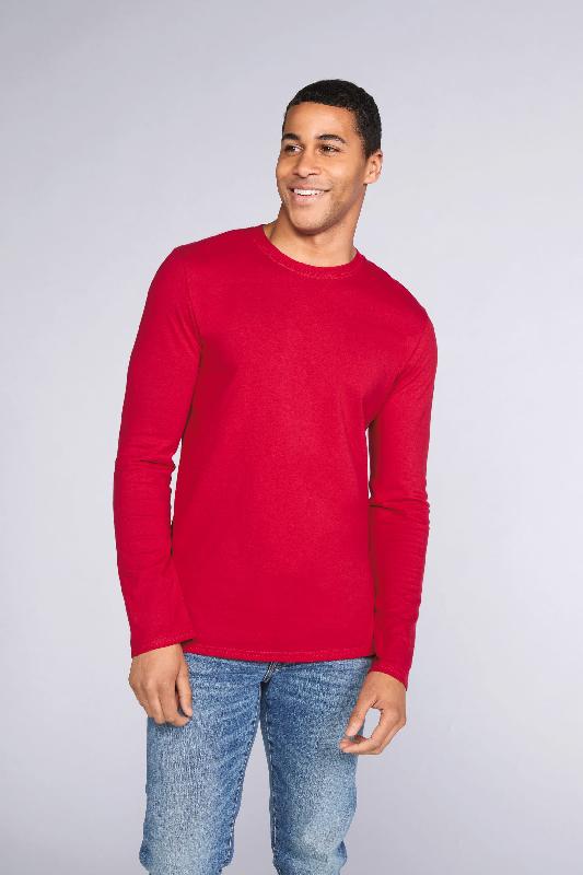 T-shirt homme manches longues Softstyle - Réf: GI64400 - 100% coton ring spun pré-rétréci - Marque Gildan_0