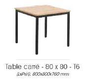 Table carelie carré - 80x80 - t6_0