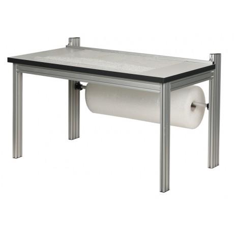 Table d'emballage de base - Poste robuste en aluminium anodisé avec 3 types de plateaux au choix_0