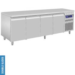 Table frigorifique ventilée 4 portes GN 1/1 DT224/PM - Gastro Line PLUS - 2190x700xh850/900 mm - T° -2°+8°_0