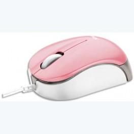 TRUST SOURIS RETRACTABLE NANOU MICRO - ROSE 16154