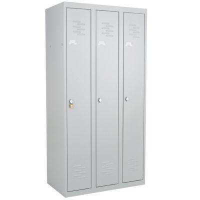 Vestiaire monobloc  Primo Industrie propre 3 cases gris RAL 7035_0