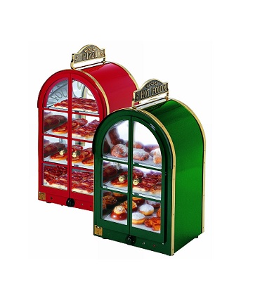 Vitrine chaude entièrement éclairée et extrêmement robuste - Garantie 1 an pièces - Hot Food OV5_0