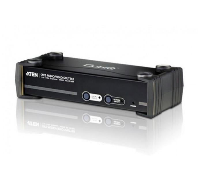Aten VS1504T - Broadcaster VGA RJ45 + RS232 4 ports pour affichage dynamique professionnel - Réf.50196_0