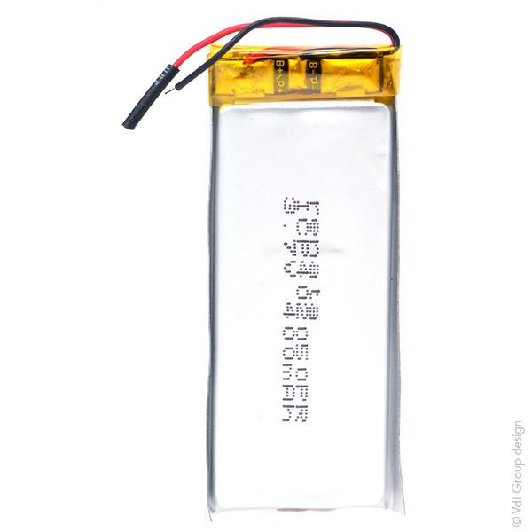 BATTERIE LI-PO 1S1P ICP501233PA + PCM UN38.3 3.7V 175MAH_0