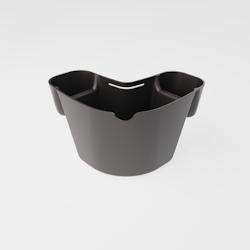 Bibaz Barquette Frite Bazket Réutilisable avec compartiments sauces - noir plastique polypropylène F001N Bibaz_0