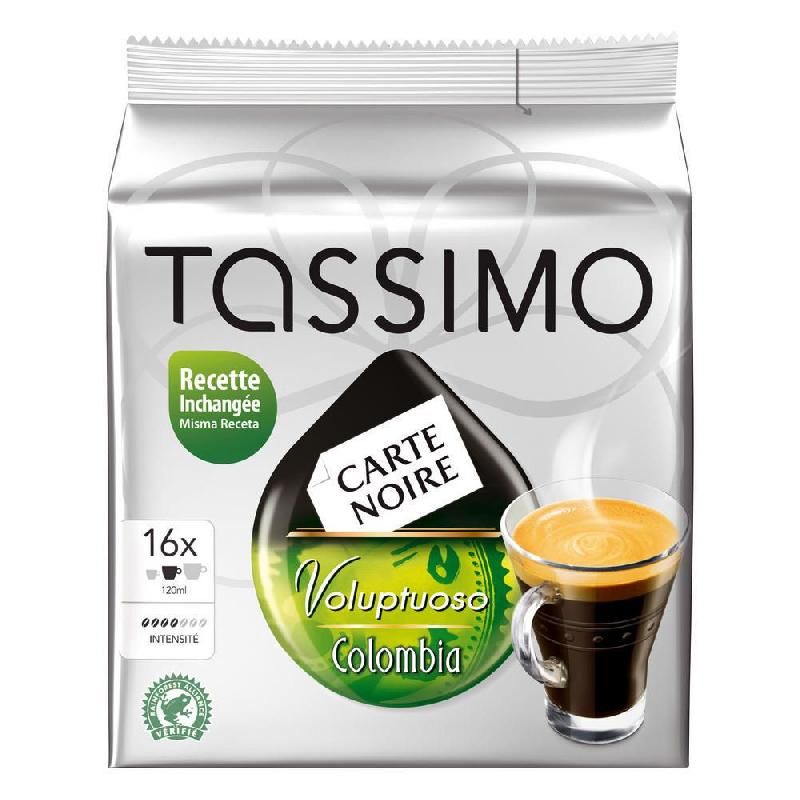 CARTE NOIRE DOSES COLOMBIA TASSIMO CARTE NOIRE (LOT DE 16)