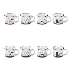 Coffret de 8 tasses Felix 11 cl -  Multicolore Rond Porcelaine Table Passion - multicolore porcelaine 3106232312151_0