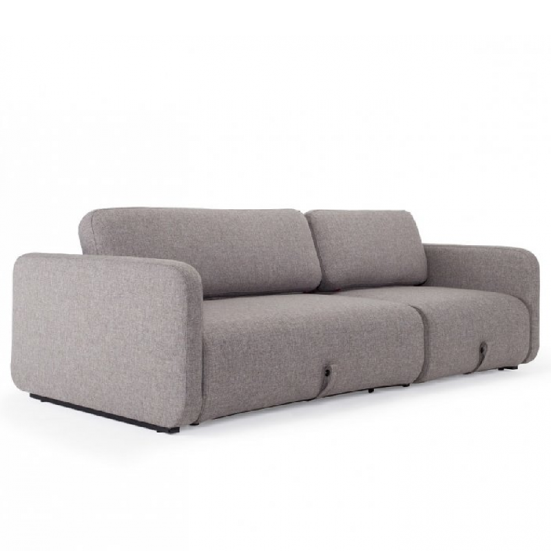 INNOVATION LIVING  CANAPÉ CONVERTIBLE DESIGN VOGAN TISSU MIXED DANCE GREY_0