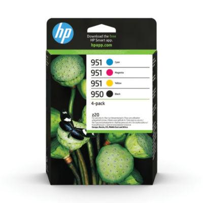 Pack 4 cartouches d'encre noir et couleurs HP 950/951 pour imprimantes jet d'encre_0