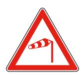 Panneau routier type A24 - Vent latéral - Signalisation de danger réglementaire_0