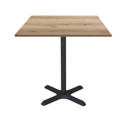 Restootab - Table 70x70cm - modèle Dina chêne delano - marron fonte 3760371510986_0