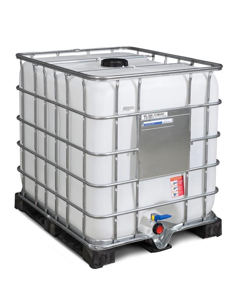 266156w - Cuve IBC 1000 litres - Palette PE - Ouverture DN 150 - Sortie DN 50_0