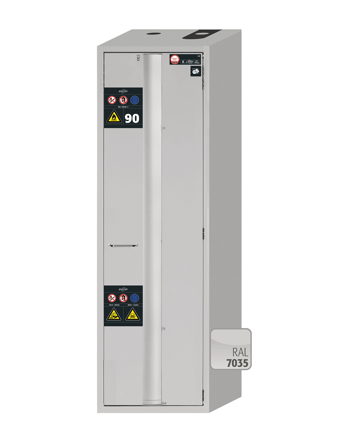 Armoire de sécurité S-PHOENIX-90 modèle S90.196.060.MH.FDASR - Réf 31867-001-33489 - Type 90 pour substances dangereuses inflammables_0