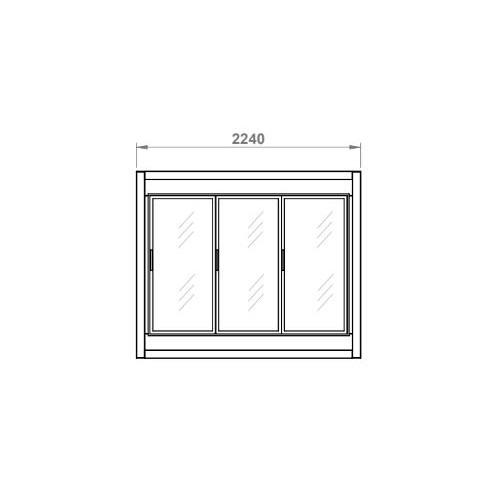Armoire froide démontable négative 3 portes vitrées - AFD-3C-PC_0