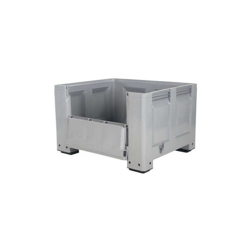 Caisses-palettes Allibert BIG BOX 1200x1000 mm - porte abattante - 620L - plastique alimentaire - 4401150554_0
