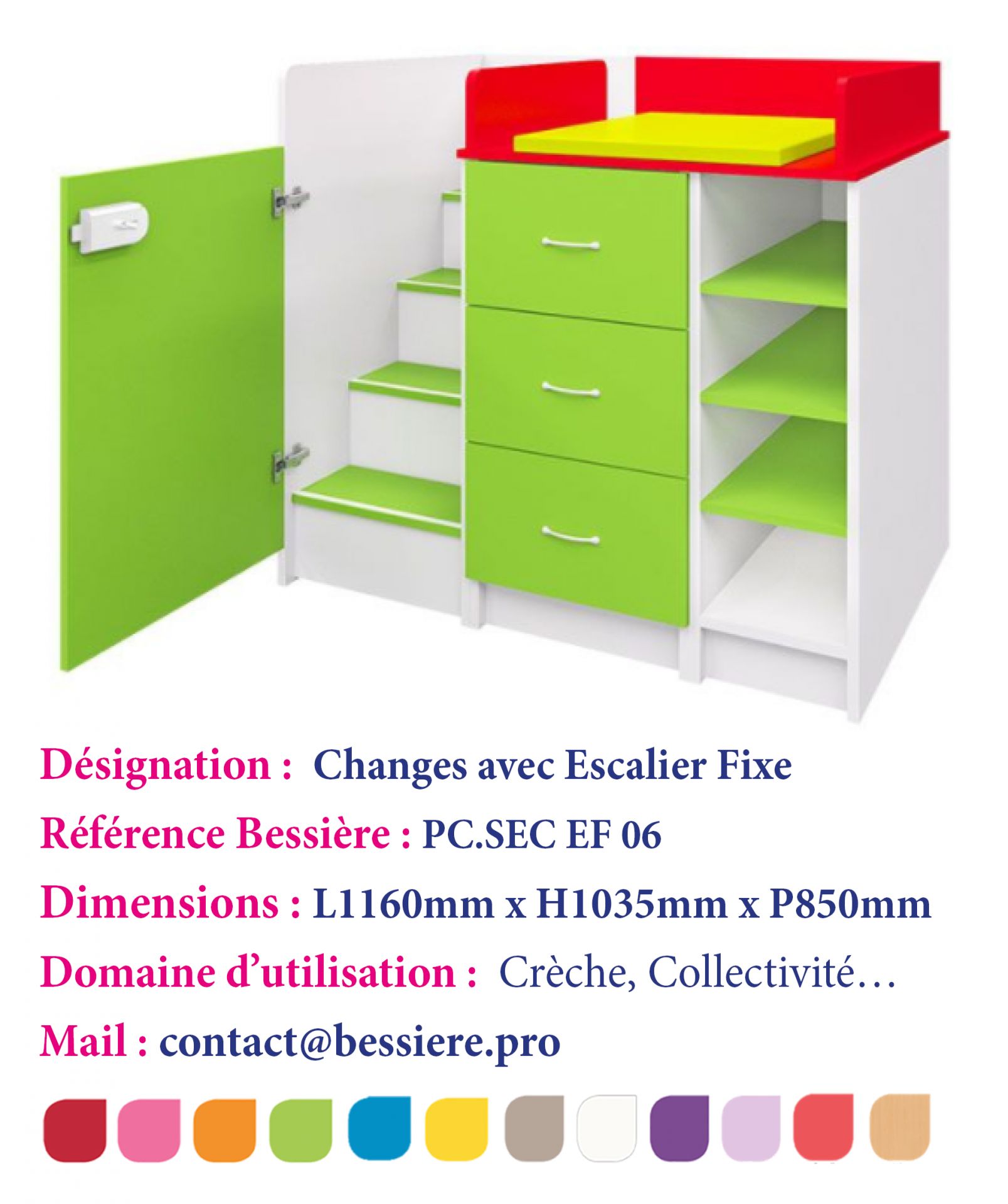 Change avec escalier fixe : porte + 8 cases_0