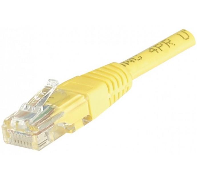 Cordon rj45 catégorie 5e u/utp jaune - 0,5 m 853912_0