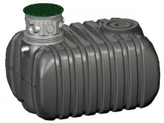 Cuve à eau 9000 litres à enterrer avec filtre - Garantie 10 ans - Dimensions 4.58 x 1.85 x 2.00 m - Référence 302854_0