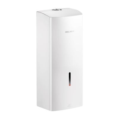Distributeur de savon mural automatique Delabie - inox 304 époxy blanc - 1 litre - réf. 512066W_0