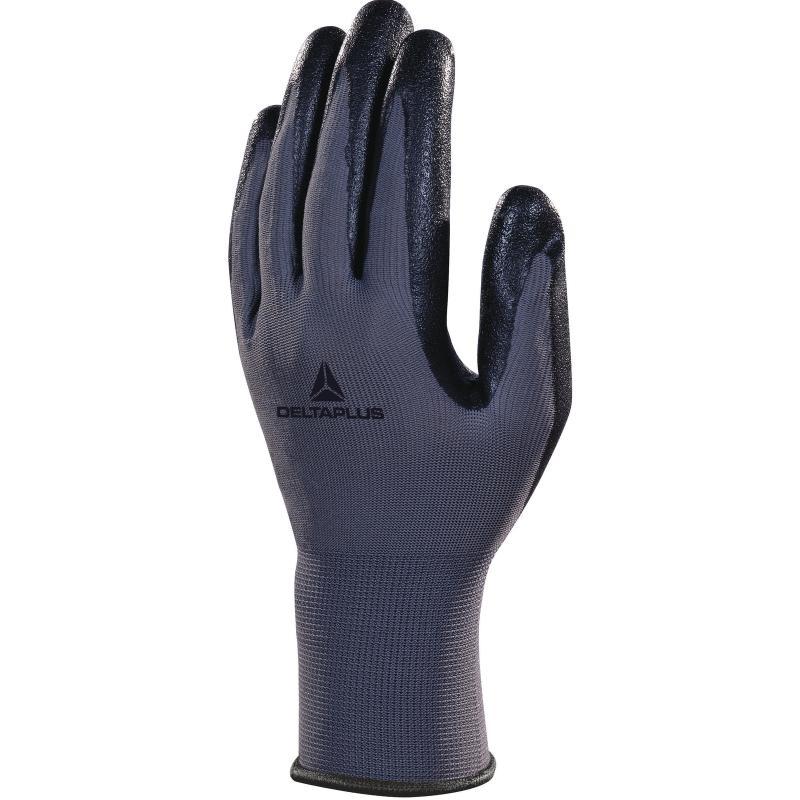 Gant tricot polyester - paume mousse nitrile - ve722no_0