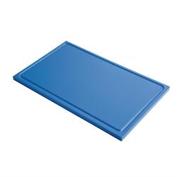GASTRO M planche À Découper Avec Rigole GN1/1 - Bleue - plastique GN336_0