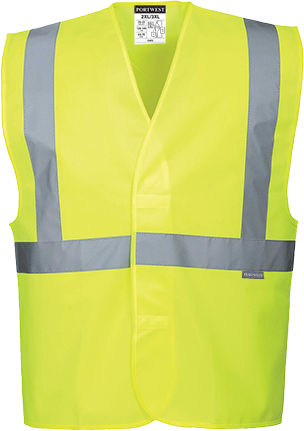 Gilet 1 bande & baudrier jaune c472, 4x5x_0