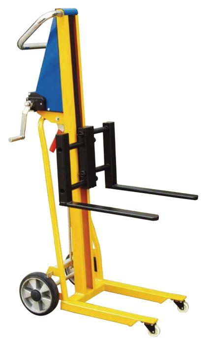 Mini gerbeur manuel PM120-LS150 - Fourches réglables - Capacité jusqu'à 120 kg - Hauteur de levée jusqu'à 1050 mm_0