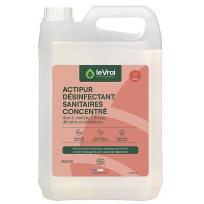 Nettoyant désinfectant sanitaires concentré Le Vrai Actipur 5 L_0
