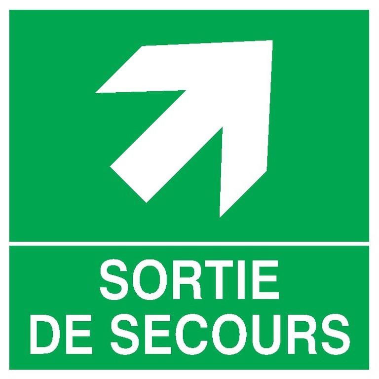 Panneaux rigides 200x200 mm secours évacuation - PNCPSC-NV01/SSHD_0