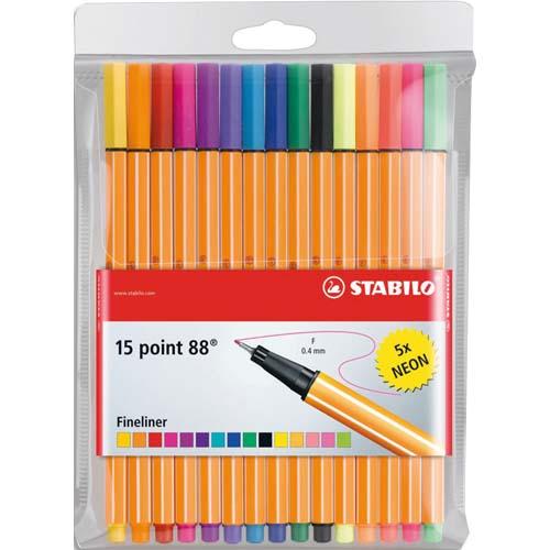 FEUTRE À POINTE FINE POINT 88, ÉTUI CARTON DE 15 - LOT DE 2