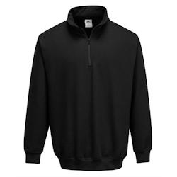 Portwest - Sweat-shirt col zippé SORRENTO Noir Taille 3XL - XXXL 5036108276783_0