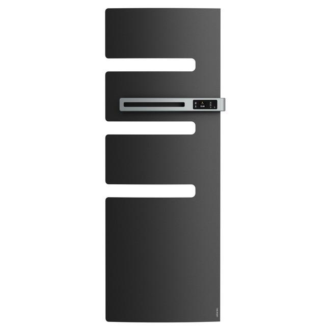 Radiateur sèche-serviettes connecté Serenis mât droite 750W Anthracite - Atlantic - 850573_0