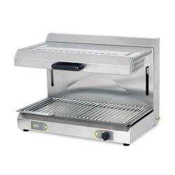 Salamandre gaz Roller Grill SGM 600 - toit mobile, 2 zones de cuisson, inox_0