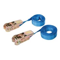 Sangles d'Arrimage à Cliquet 5m x 25mm – Lot de 2, Testées à 500 kg – Sécurisez Vos Charges - Silverline - jaune 5024763134081_0
