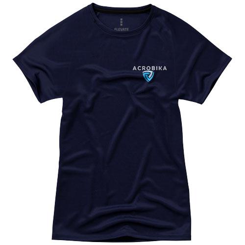 T-shirt Cool Fit manches courtes femme Niagara - polyester respirant 145 g/m² - détails réfléchissants_0