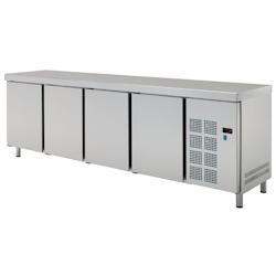 Table froide centrale gn 1/1 4 portes - 2245x700x850 mm - 330 W 230/1V - 7C909950 Eurast - inox 7C909950_0