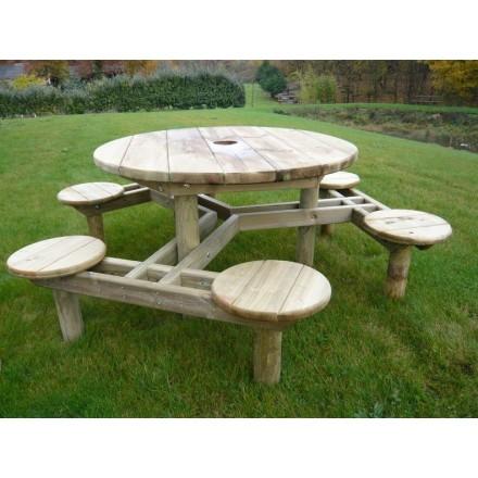 Table pique-nique junior - modèle Forest en pin de Finlande - haute résistance pour extérieur_0
