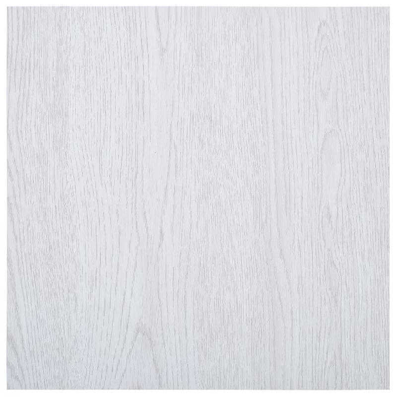 Vidaxl planches de plancher autoadhésives 5,11 m² pvc blanc 146239_0