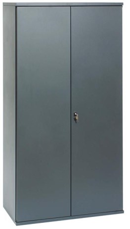 ARMOIRE PORTES BATTANTES ANTHRACITE H.180 X L.80 CM