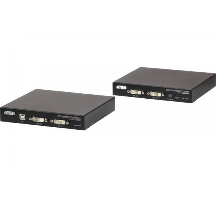 Aten CE624 - Kit déport double écran DVI/USB HDBaseT 2.0 - Portée jusqu'à 150m_0