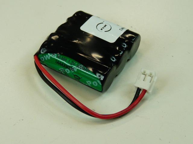 BATTERIE NICD 3X 2/3AAA  3S1P ST1 3.6V 300AH JST_0