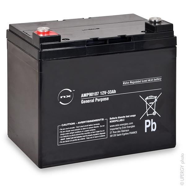 BATTERIE PLOMB AGM NX 33-12 GENERAL PURPOSE 12V 33AH M6-F_0