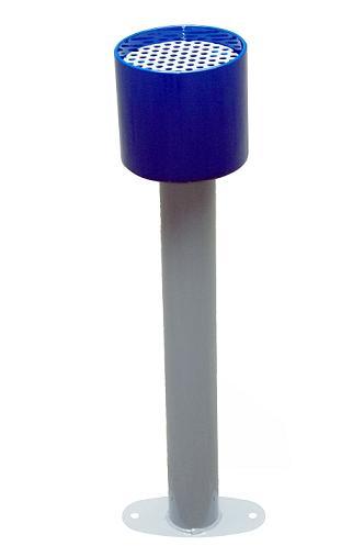 Cendrier sur pied ZOE - Hauteur 75 cm - Cuve avec grille et finition anticorrosion_0