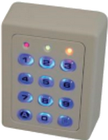 Clavier en saillie ABS - 60 codes - 2 relais - rétro-éclairé - 12/24V AC/DC_0